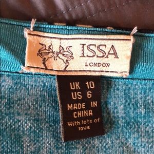 Issa London peacock wrap dress